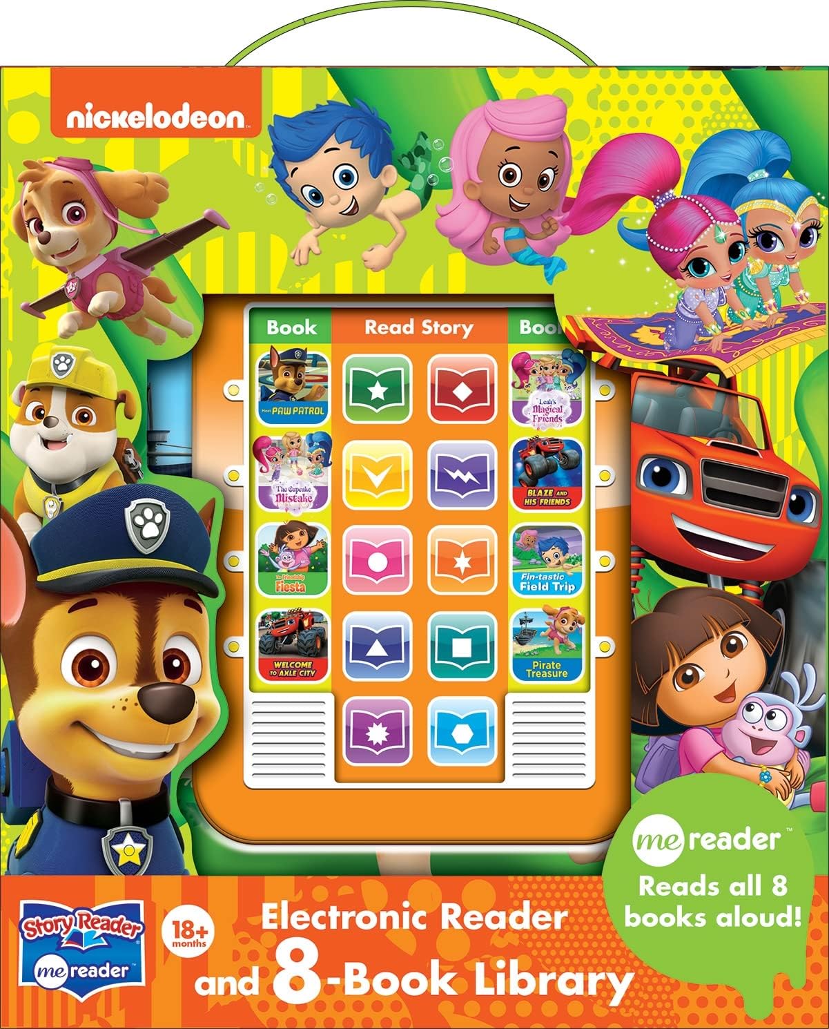 Paw Patrol, Bubble Guppies, and more! Me Reader Electronic Reader 8-Book Library