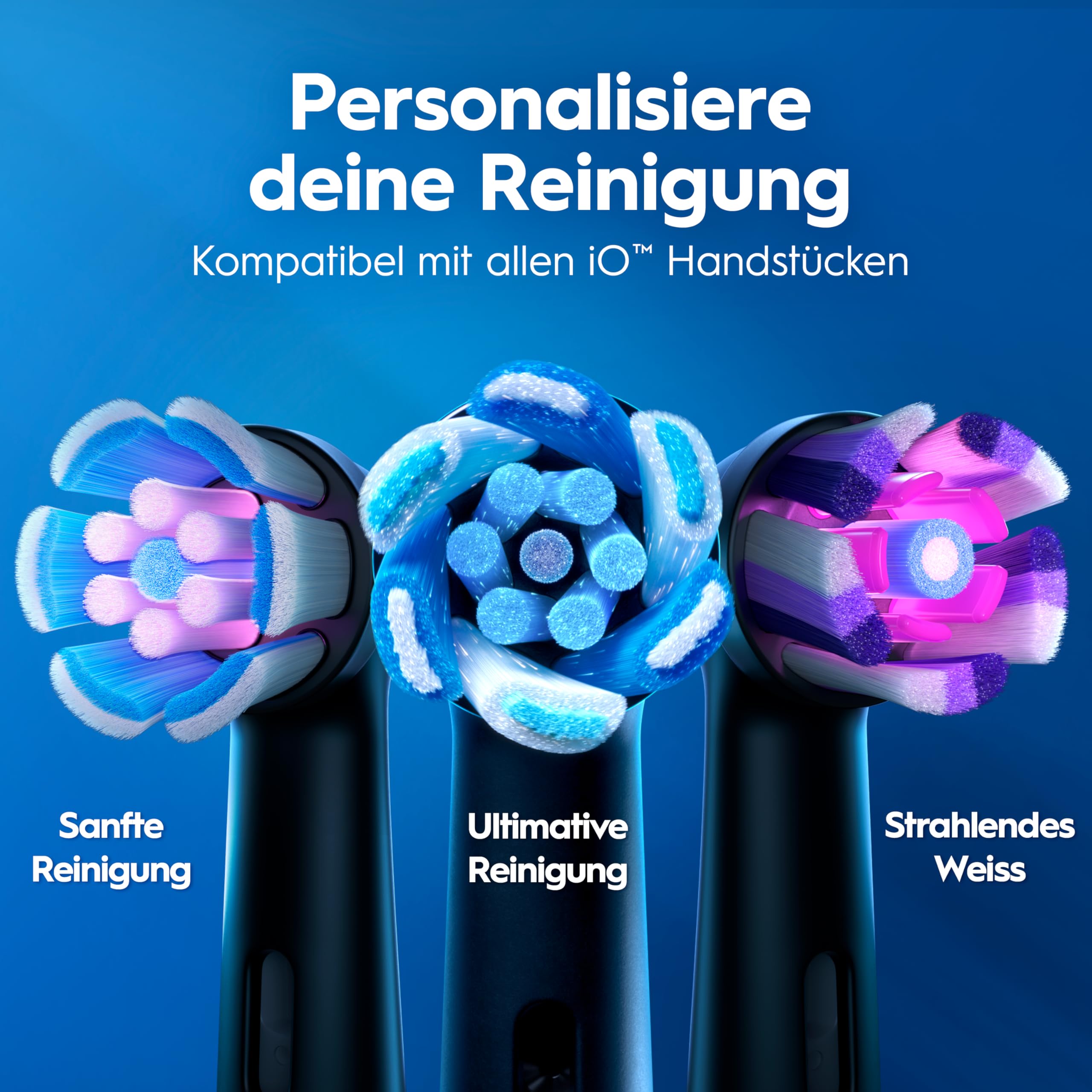 Oral-B iO Series 10 Elektrische Zahnbürste, Weiß | Inkl. 3 Aufsteckbürsten, Lade-Reise-Etui, iOSense, Electric Toothbrush mit 7 Putzmodi für Zahnpflege