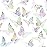 3D Gold Butterfly Wall Decor 3 Sizes 4 Styles Butterfly Party Decorations Cake Decorations Removable Stickers Wall Decor Room Mural Metallic Kids (Laser Colored, 96Pcs)