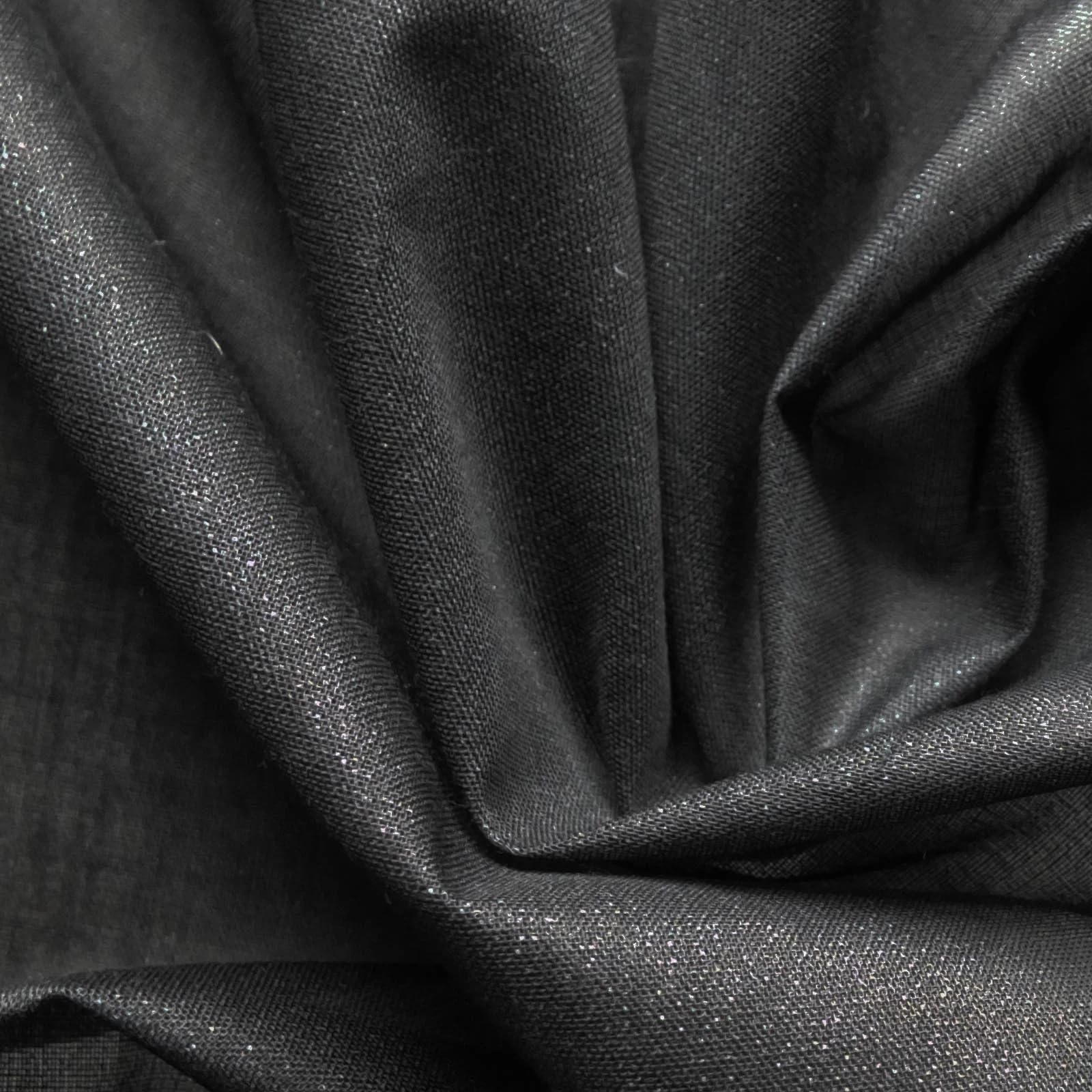 On Trend Fabrics Black Medium Weight Woven Fusible Iron On Interfacing Sold By The Metre 112Cm Wide