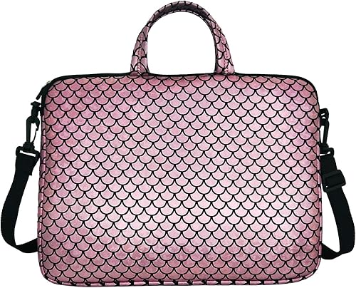 17.3 pulgadas portátil hombro bolsa de transporte caso manga para 17" 17.3 pulgadas HP DELL (rosa)
