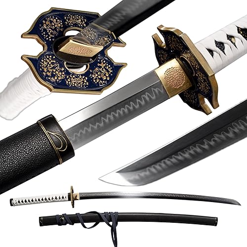 FengYu SWORD Devil May Cry Vergil Sword T10 - Espada de acero templada con hamón, espada Katana de anime hecha a mano, espada samurái japonesa real disponible en Yaxa Colombia