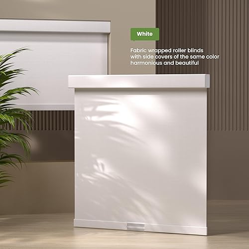 Miniatura 2 de HOTSOON Persianas enrollables opacas para ventanas, sin cordón, para oscurecer la habitación, persianas enrollables fáciles de instalar, con cenefa
