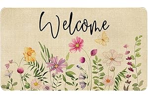 Spring Summer Door Mat: A Garden of Florals for Your Entrance