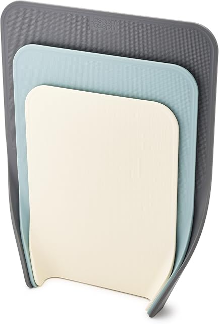 Joseph Joseph Nest Chopping Board Set, Nesting Compact Boards - 3 piece, Opal