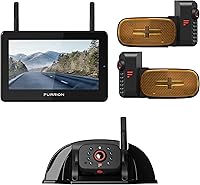 Furrion Vision S+ RV Backup Camera System: 7" Monitor, Side Cameras w/ LED Lights, Sharkfin Night Vision, Motion Detection - FOS7HTAEN