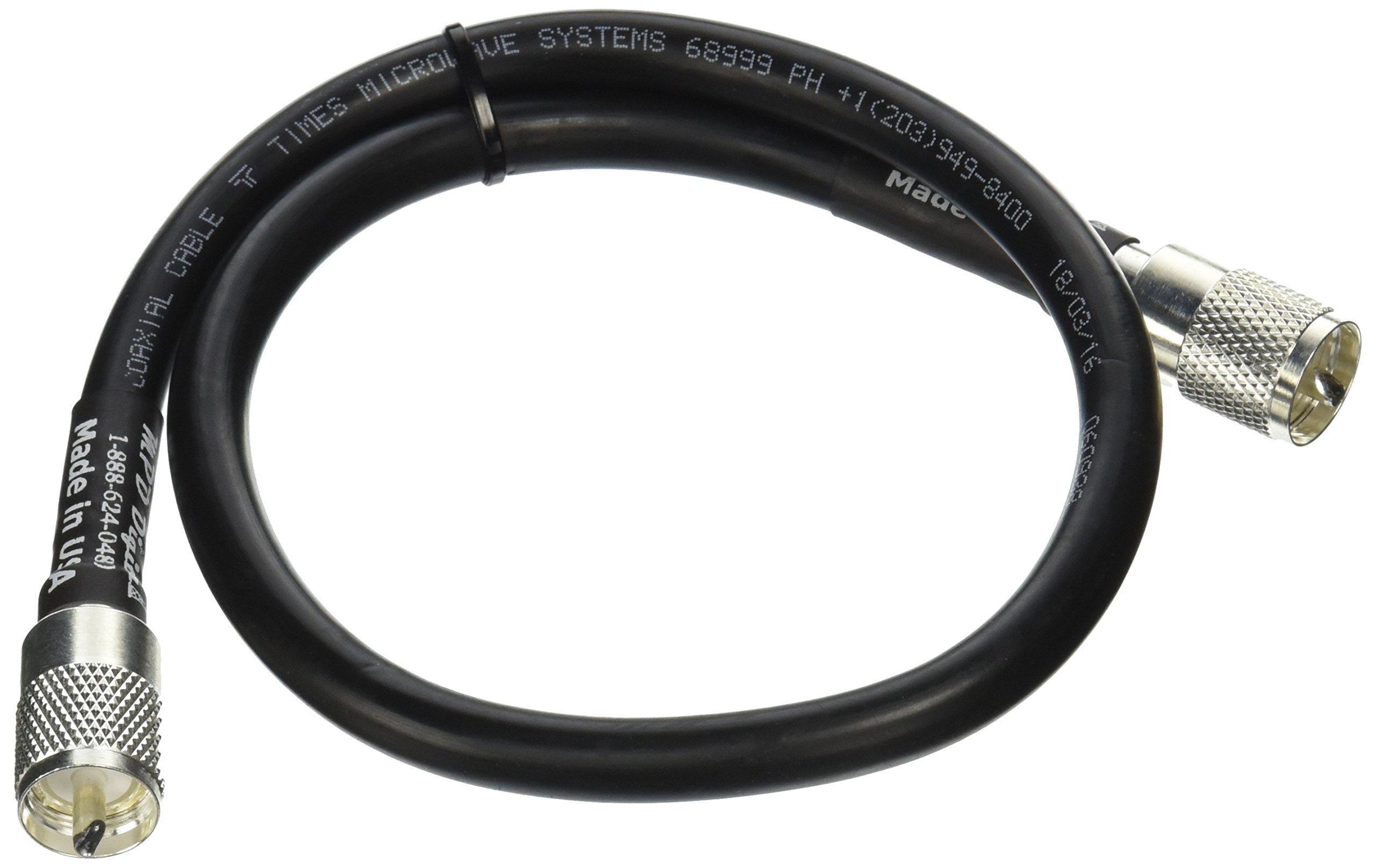 100 FT LMR-400 Coaxial Cable With PL-259 Connectors - US Made, For Ham Radio & Antennas