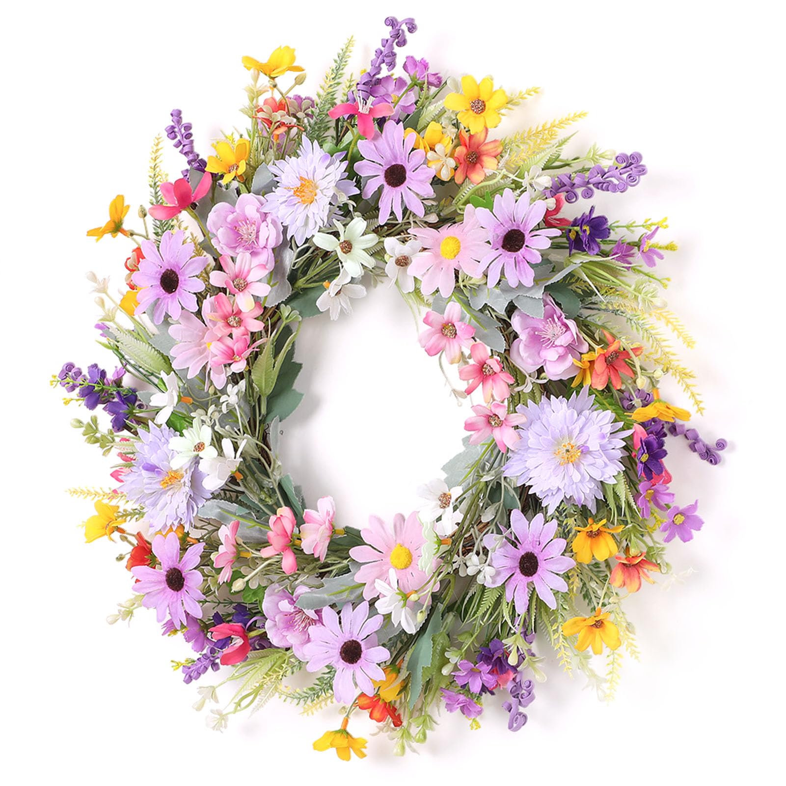TOPINCN de Primavera, Artificial de Margaritas de Seda para Puerta (Pink