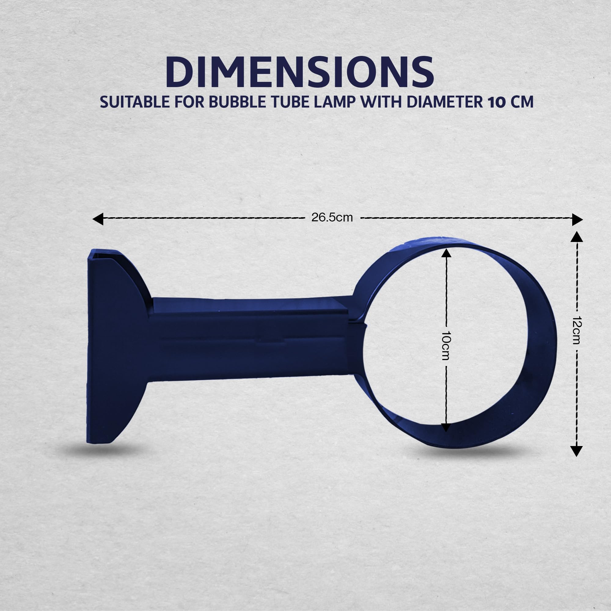 Soporte de pared para lámpara de burbujas de peces | Soporte de tubo de burbujas sensorial | Brazo ajustable para luz de hasta 3.9 in de diámetro | Soporte de luz de acuario para mantener 7