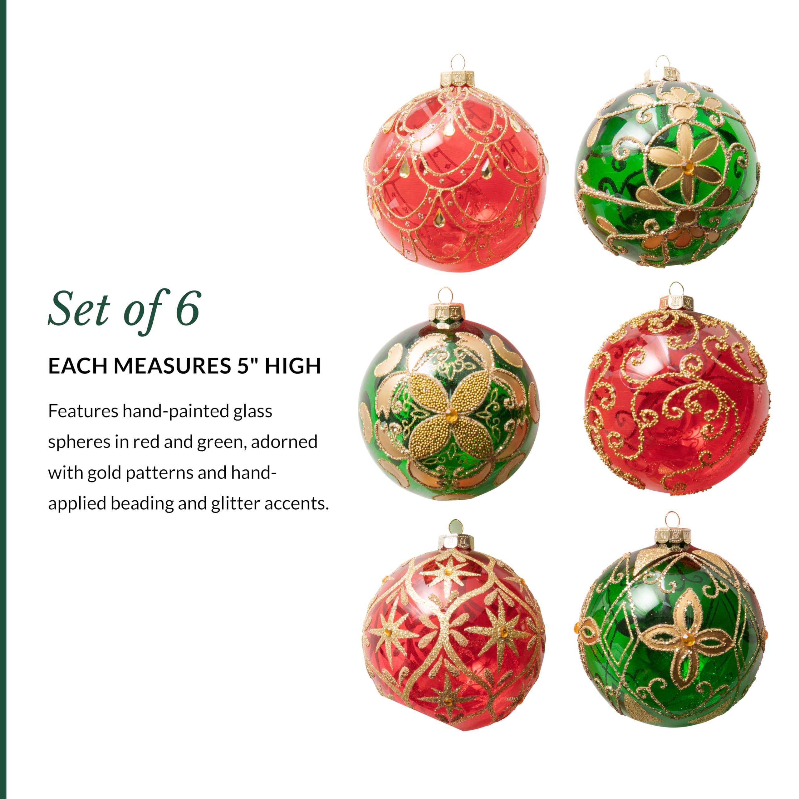 Amazon.com: Balsam Hill Christmas Cheer Jumbo Ornament Set - Old