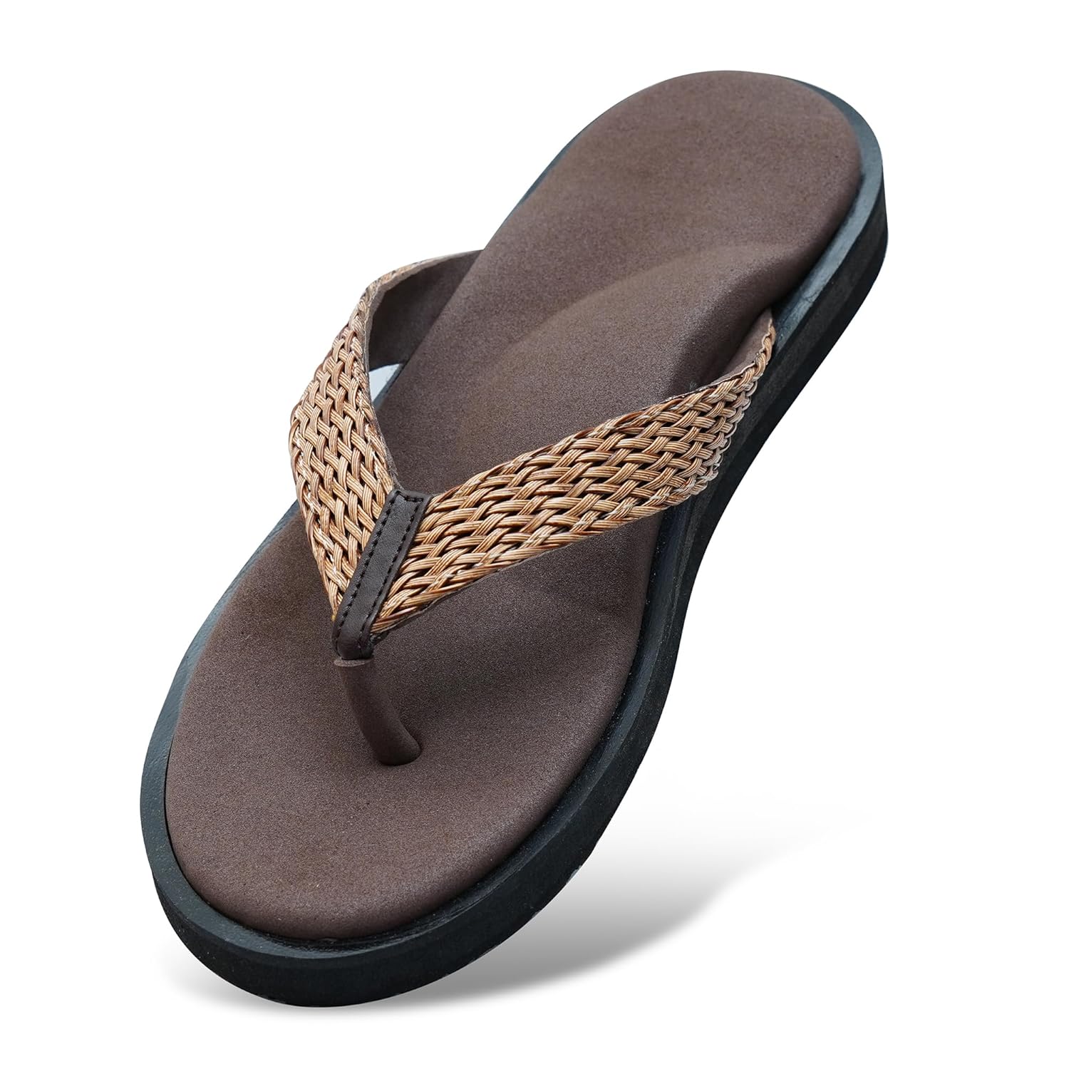DIA ONE Orthopedic Sandal RUBBER Sole MCP Insole Pain Relief Diabetic Footwear Ladies Chappal for Women (Dia_96_P)