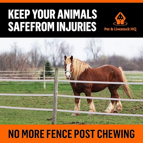 Miniatura 7 de Cargador eléctrico solar para valla + cinta de polietileno eléctrica de 1640 pies