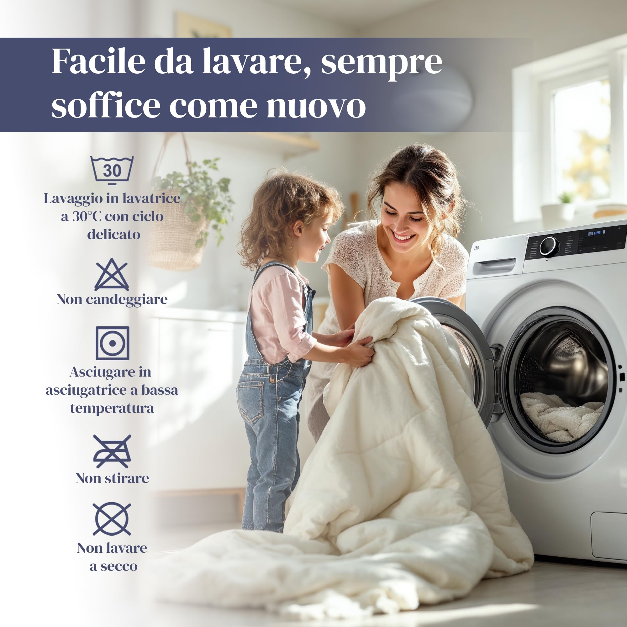 Ferò Piumino Matrimoniale Primaverile in Piuma d’Oca, Made in Italy, Duvet Leggero Traspirante, Cotone Percalle 250TC, Antiacaro, Ipoallergenico, Lavabile, OEKO-TEX