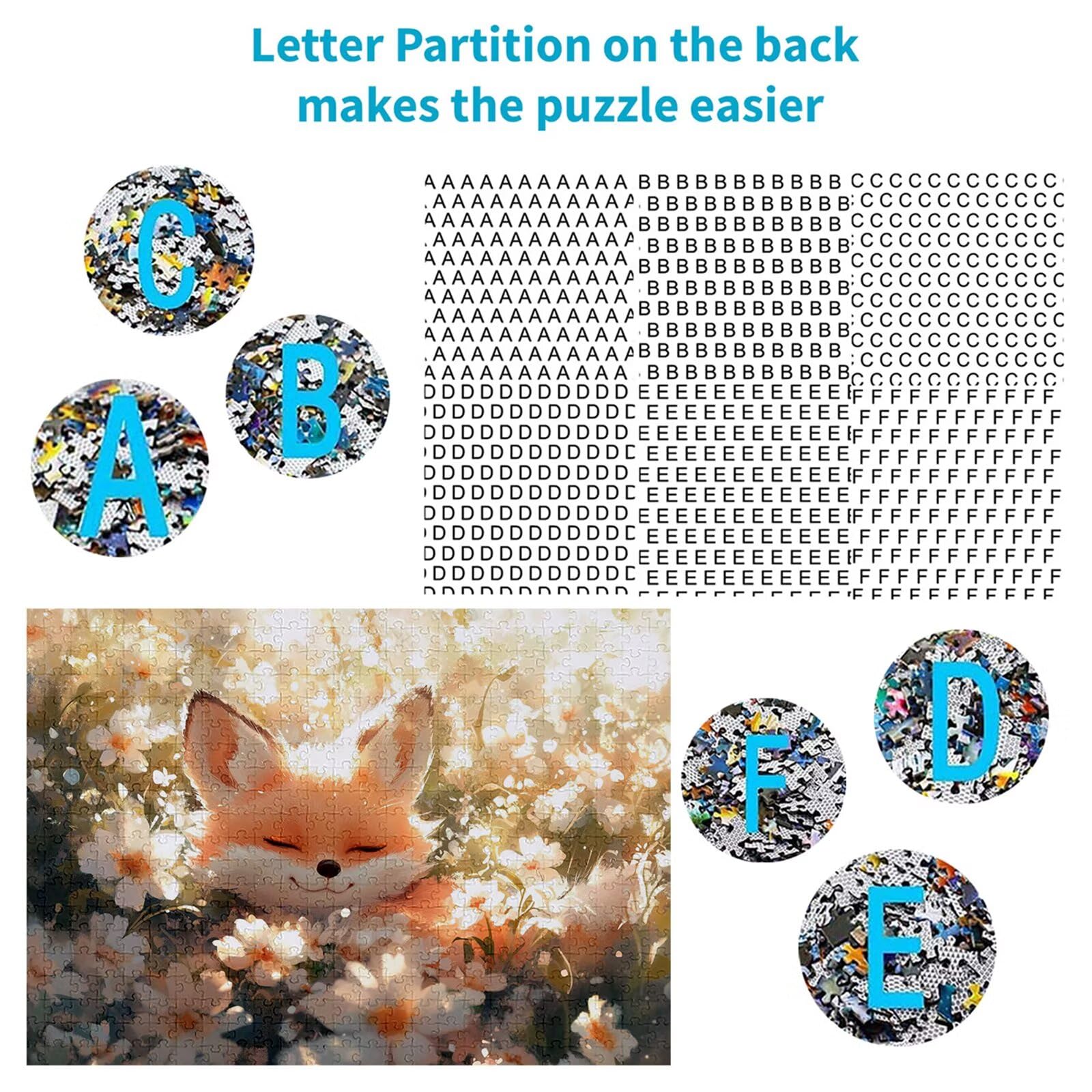 Puzzle 3000 elementów lis puzzle dla dorosłych kwiaty 122 x 81 cm Unikalne rzemiosło klasyczne 3D drewniana układanka do rodzinnych gier biznesowych, układanka zrób to sam do dekoracji ścian domu