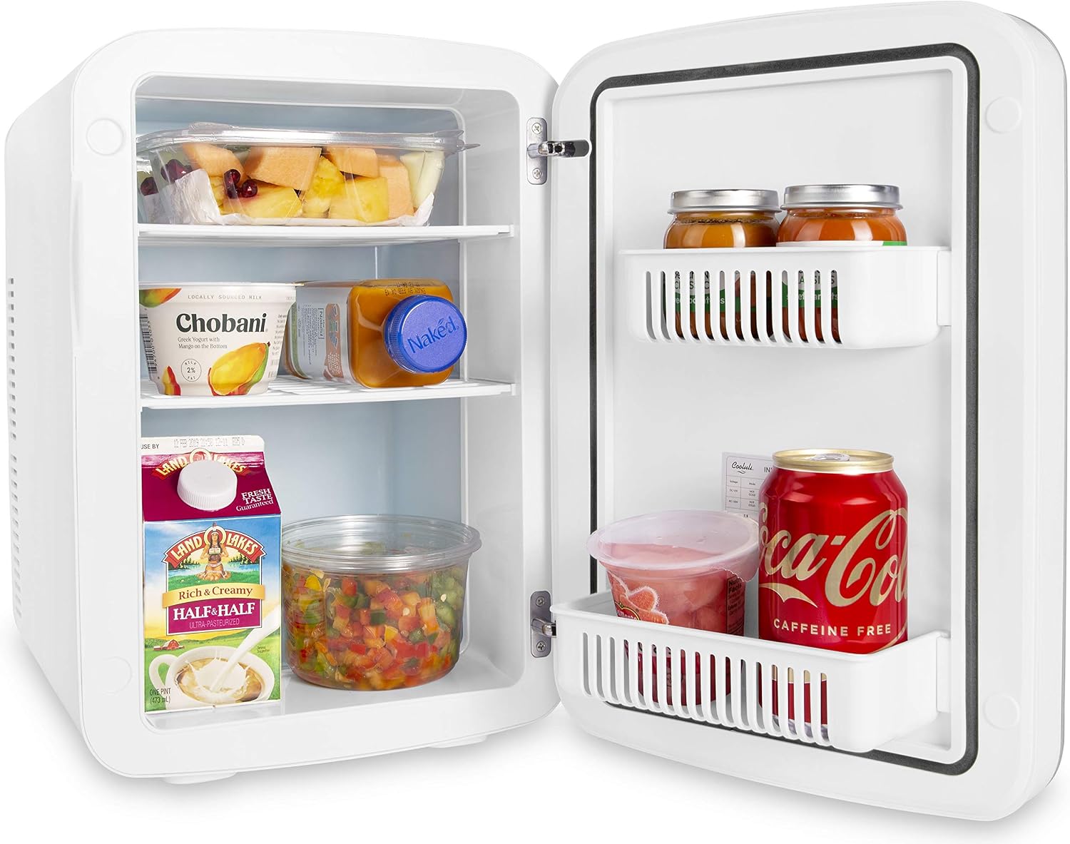 Cooluli Infinity 15-liter Compact Cooler/Warmer Mini Fridge for Cars, Road Trips, Homes, Offices, and Dorms (15 Liter, Black)