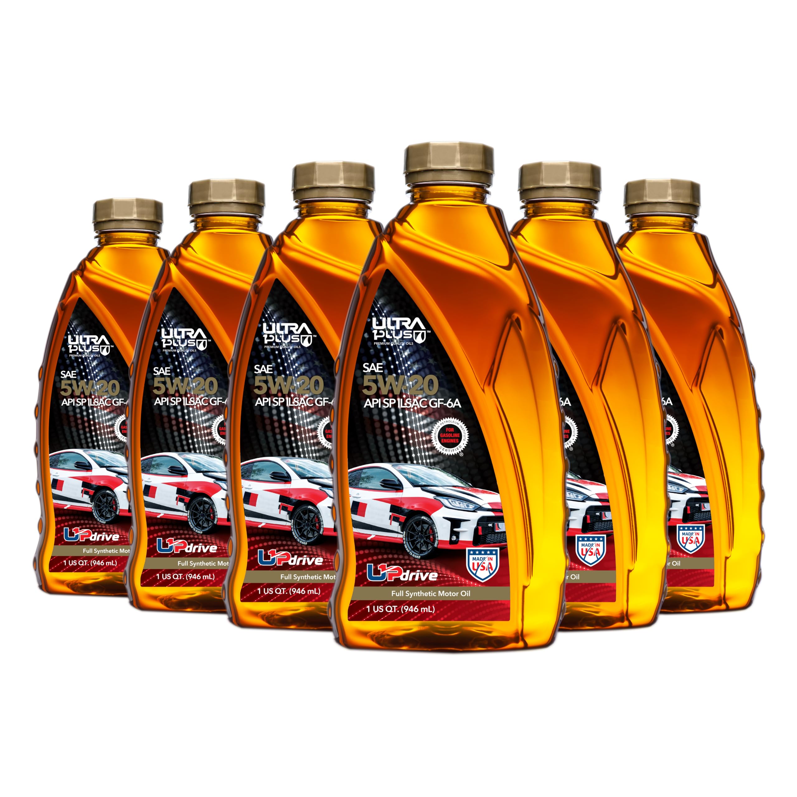 SAE 5W-20 Full Synthetic Motor Oil API SP ILSAC GF-6A 6 Quarts