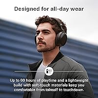 Vista 5 de Sennheiser Momentum 4 Wireless - Auriculares inalámbricos con cancelación de ruido, auriculares Bluetooth para llamadas nítidas con cancelación