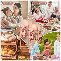 Vista 7 de Gueevin 100 bolsas de pan de papel kraft para pan casero, bolsa grande de pan de masa madre con ventana transparente, almacenamiento de alimentos