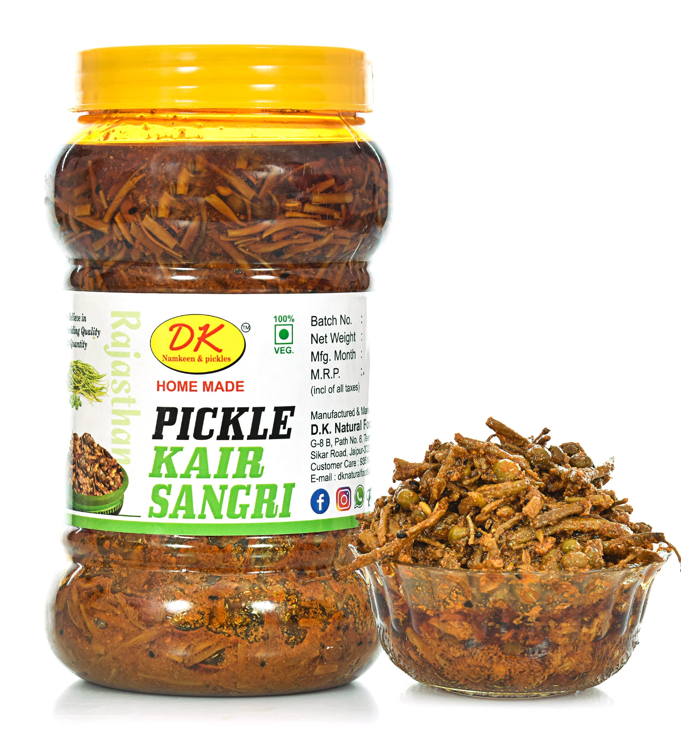 DK Pickles Rajasthani Homemade Kair Sangri Pickle Marwadi Small Tenti Pickle Rajasthani Kair Sangri Pickle Marwadi Traditional Homemade Ker Sangri Ka Achar, Dela Sangri Pickle Tenti Sangri Achar (900 Gm) Ghar Ka Bana Achar Sarso Ka Tel Sa Nirmit Acha (B09ZL7V9FY) Amazon Price History, Amazon Price Tracker