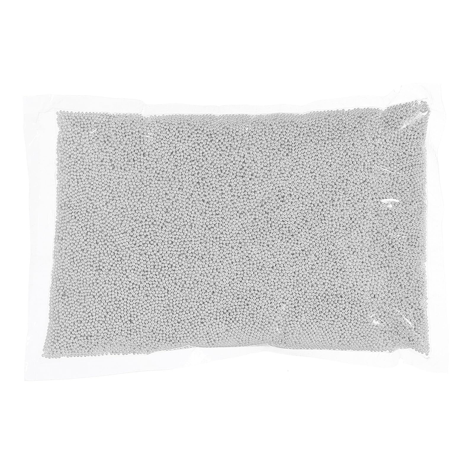 Perline per Unghie Rotonde 500g in Metallo, Decorazione Nail Art | 1 Confezione, Argento, Design Elegante e Delicato, per Crafting e Party