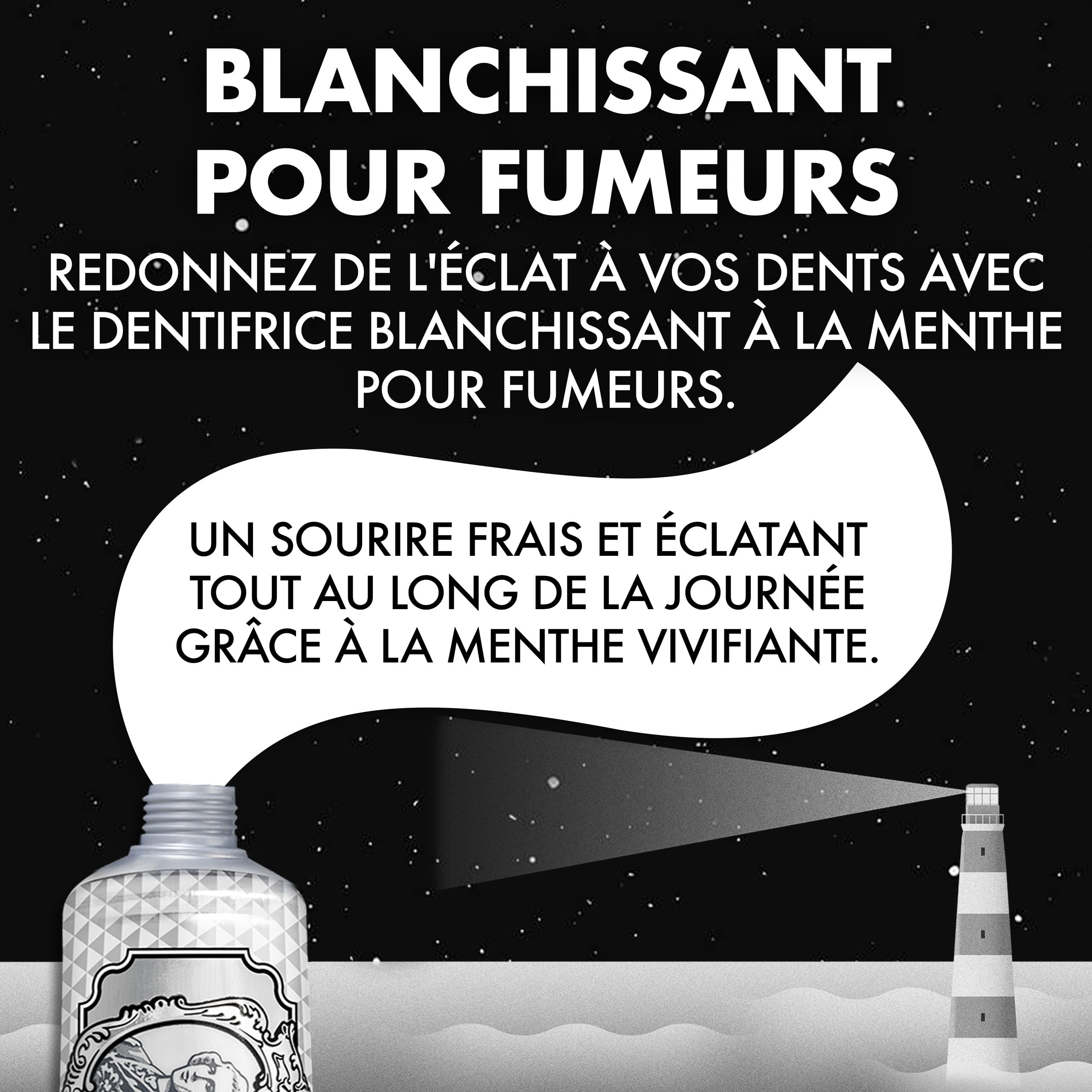 Marvis Dentifrice blanchissant pour fumeurs, Menthe, 85 ml, Favorise le blanchiment naturel des dents, Dentifrice anti-plaque & fraîcheur longue durée