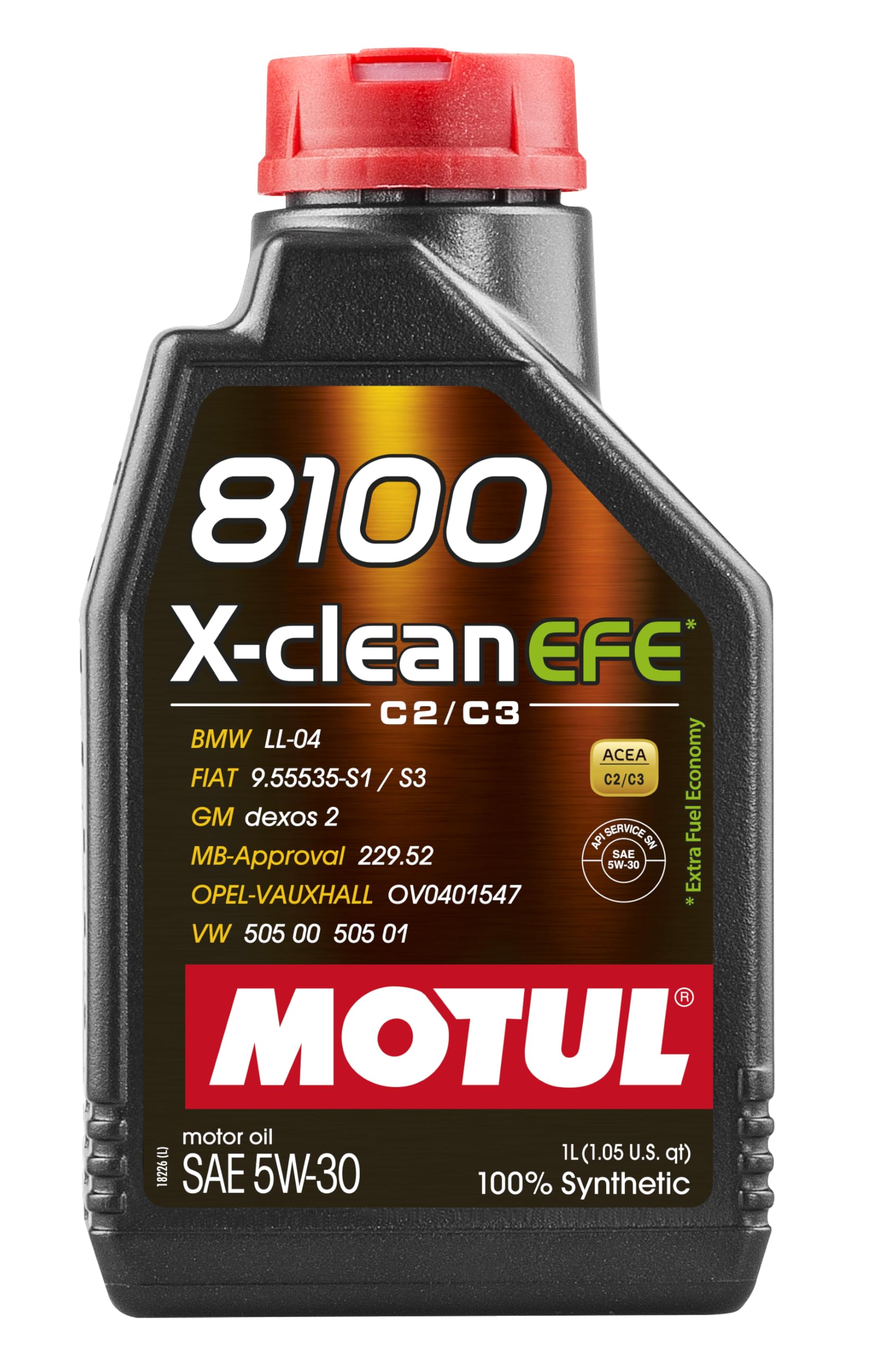 Amazon.com: Motul 8100 X-clean EFE 5W-30 Full Synthetic Motor Oil