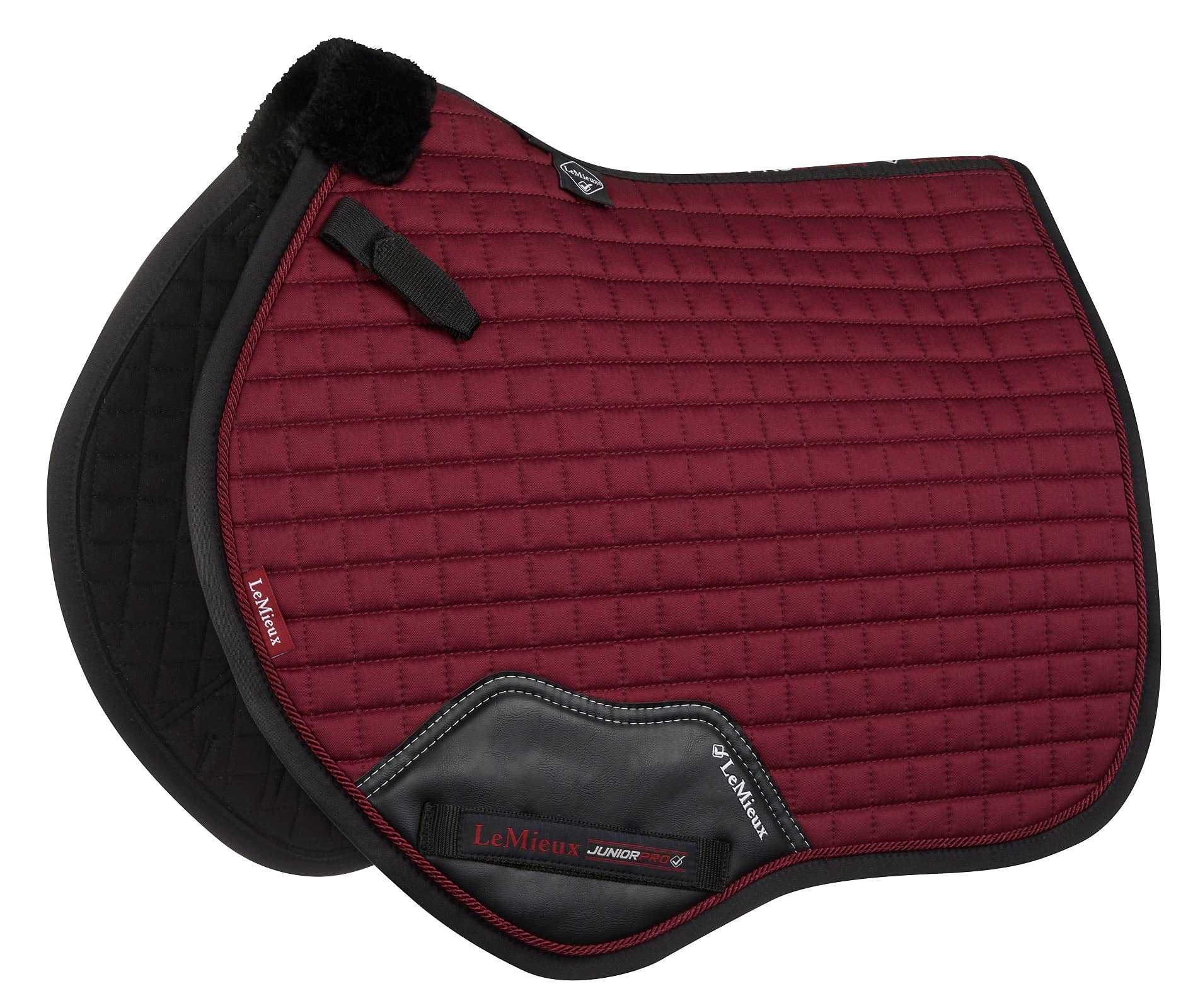 Grand Coussin De Selle De Saut Lemieux, Coton Bordeaux, Occasion