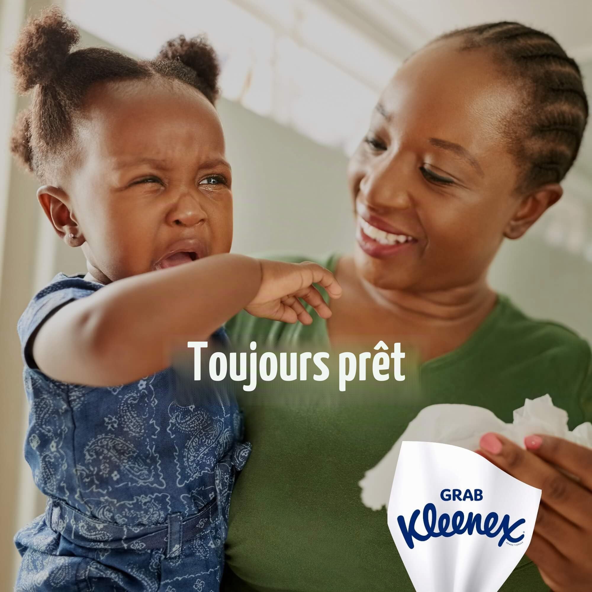 Tissus Kleenex Family - 1280 mouchoirs - 10 x 128 pièces - Coffret cadeau Bleu