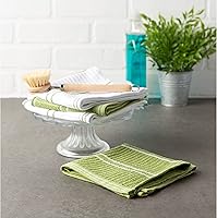 Vista 5 de DII Basic - Colección básica de rizo acanalado para cocina, azul, paños de cocina, 12 piezas