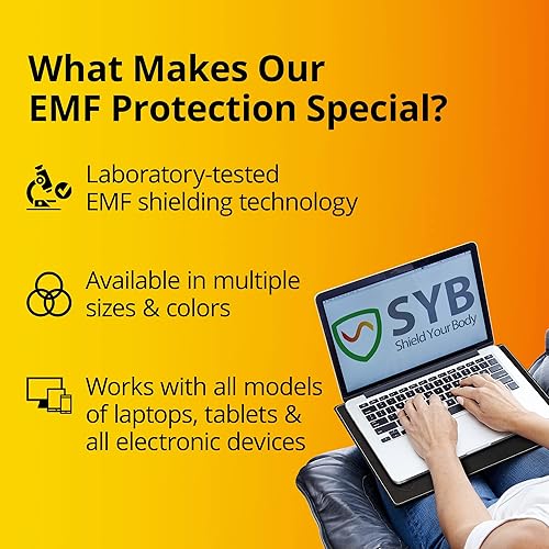 Miniatura 5 de Protege tu cuerpo almohadilla de regazo para laptop con SaferBody, escudo antiradiación y almohadilla de protección contra el calor, almohadilla