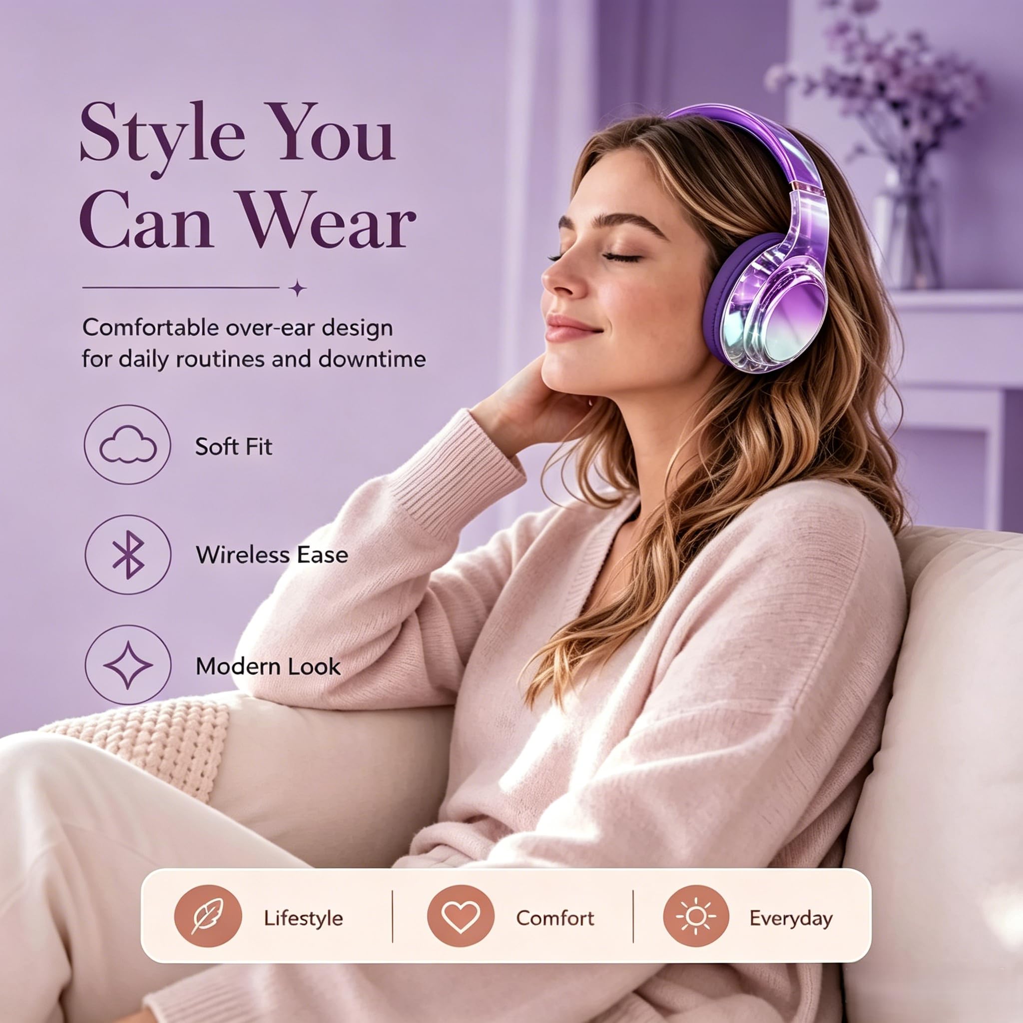 JYPS Bezprzewodowe słuchawki dla dzieci, metaliczne słuchawki Bluetooth dla dzieci, z mikrofonem, bezprzewodowe i przewodowe słuchawki nauszne dla nastolatków, maluchów, do iPada/tabletu Fire / szkoły