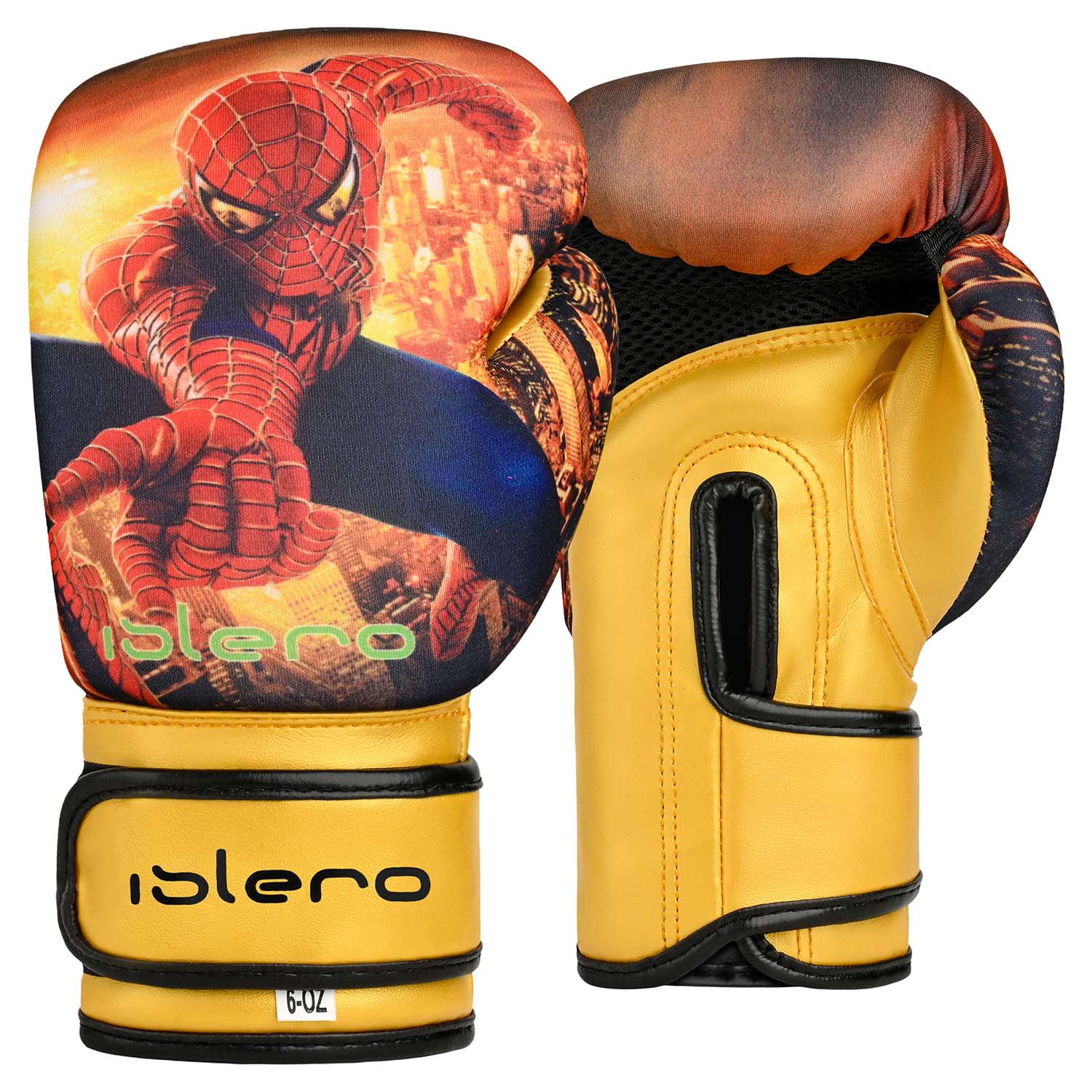 Islero, guanti da boxe per ragazzi in gel, per arti marziali, boxe thailandese, allenamento, 4 oz 6 oz 8 oz