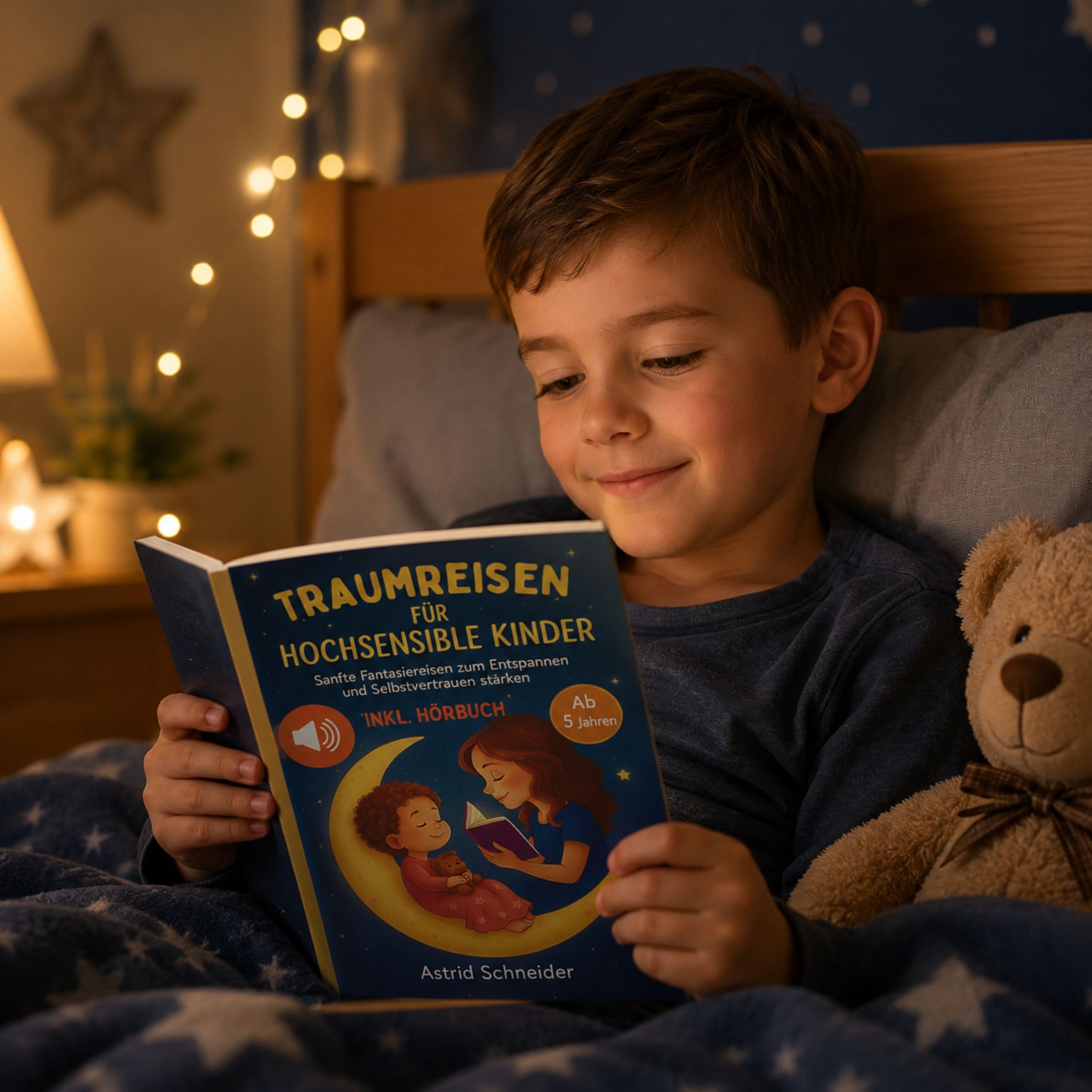 Traumreisen für hochsensible Kinder: Magische Fantasiereisen zur Entspannung, Meditation und Achtsamkeit: entspannt Selbstbewusstsein stärken und Ängste überwind