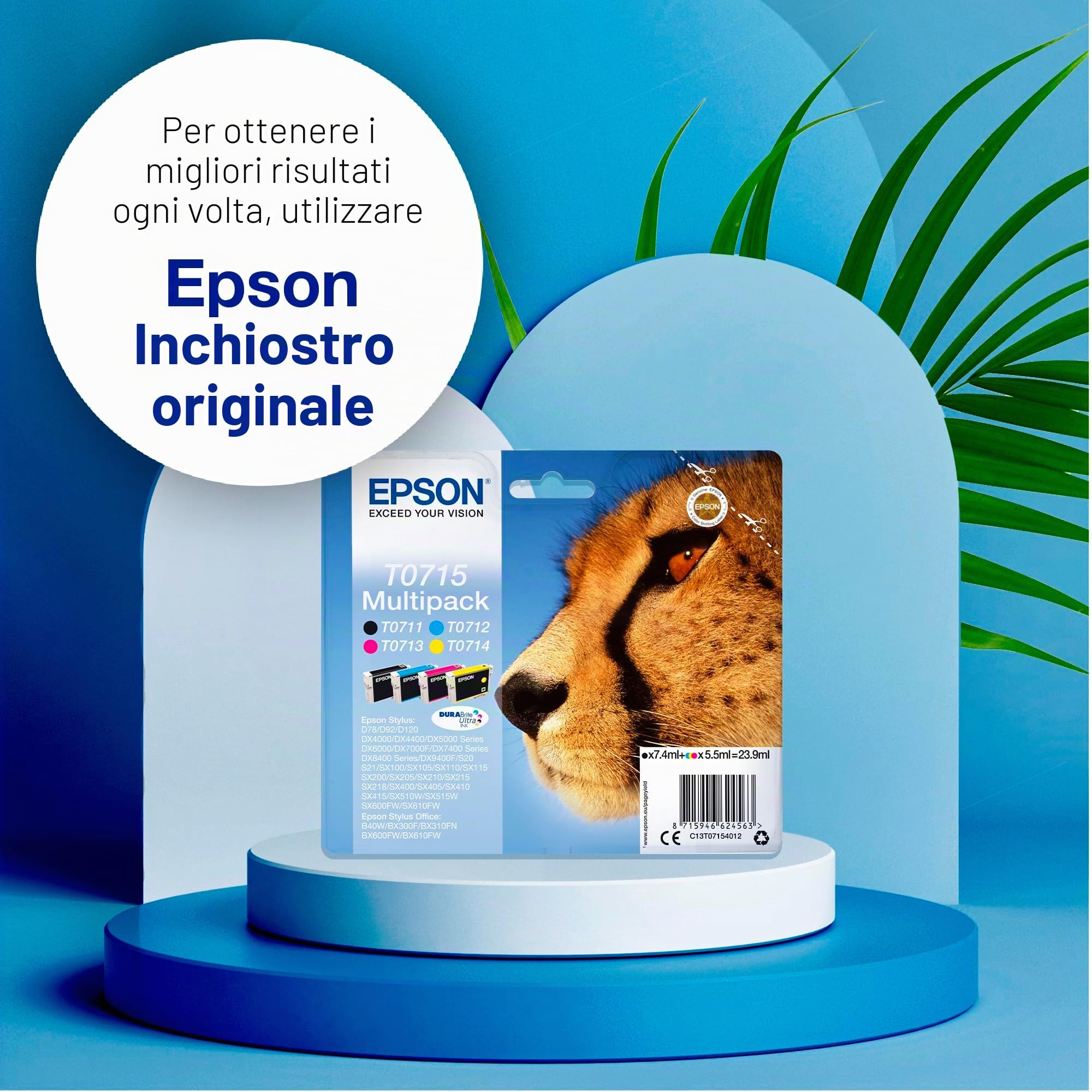 Epson C13T07124022 Inchiostro, Ciano