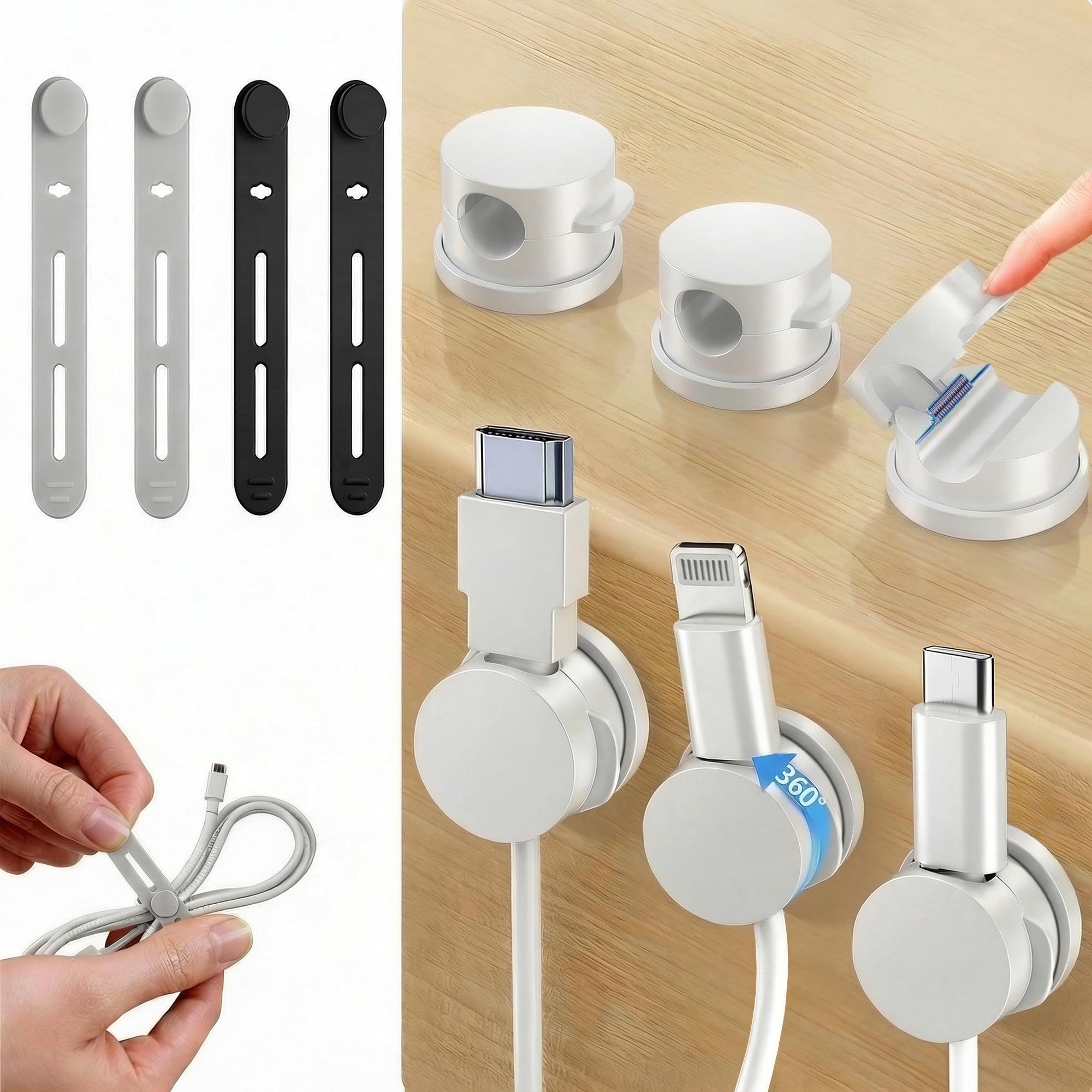 Cable Clips & Straps - Organize Your Cables! -9