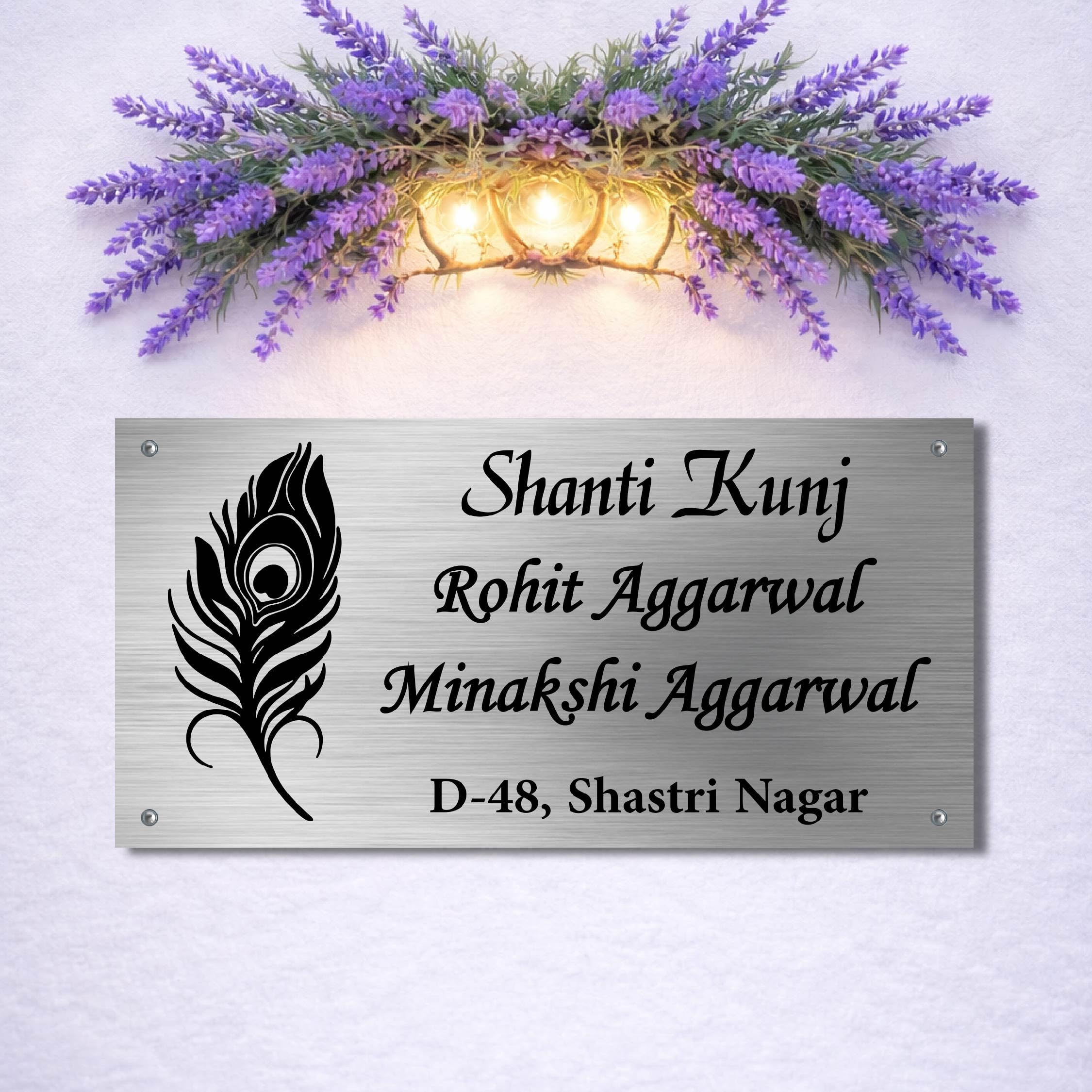 Personalized House Name Plate - Waterproof & Stylish -9 Personalized House Name Plate - Waterproof & Stylish -9