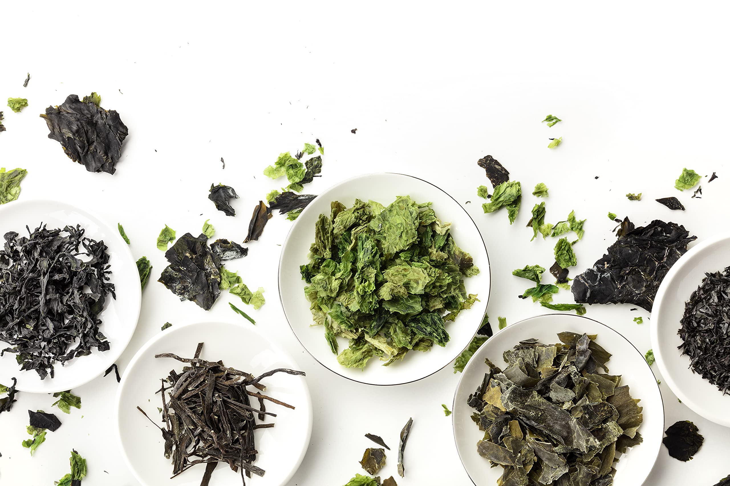 Roches Marines - Salade Iroise - Nori, Laitue de mer, Dulse - Mélange de 3 algues pour aromatiser vos soupes, crèmes et salades - Sachet de 50g - Fabriqué en France