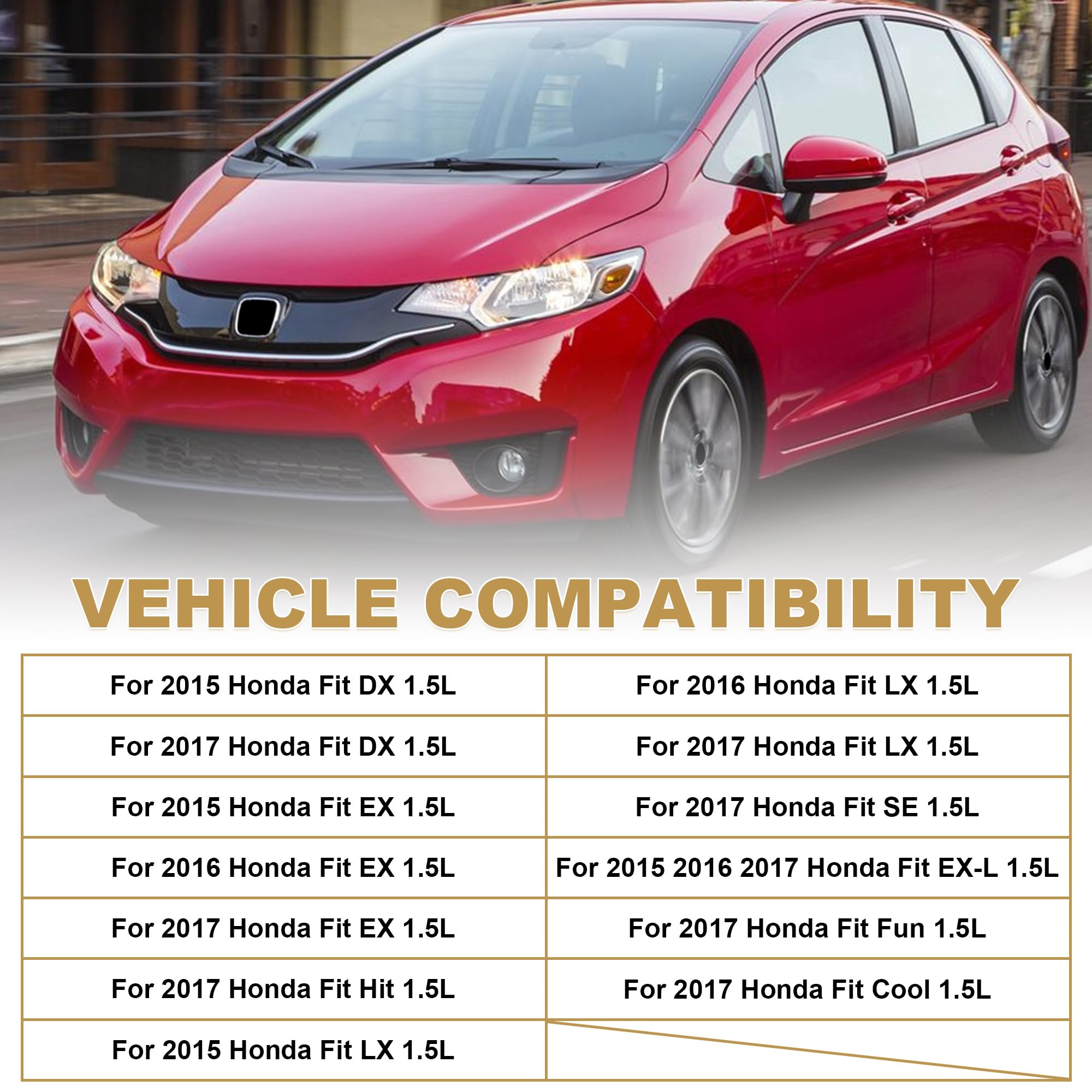 Amazon | PartsFlow グリル 2015 2016 2017 Honda Fit ハッチバック