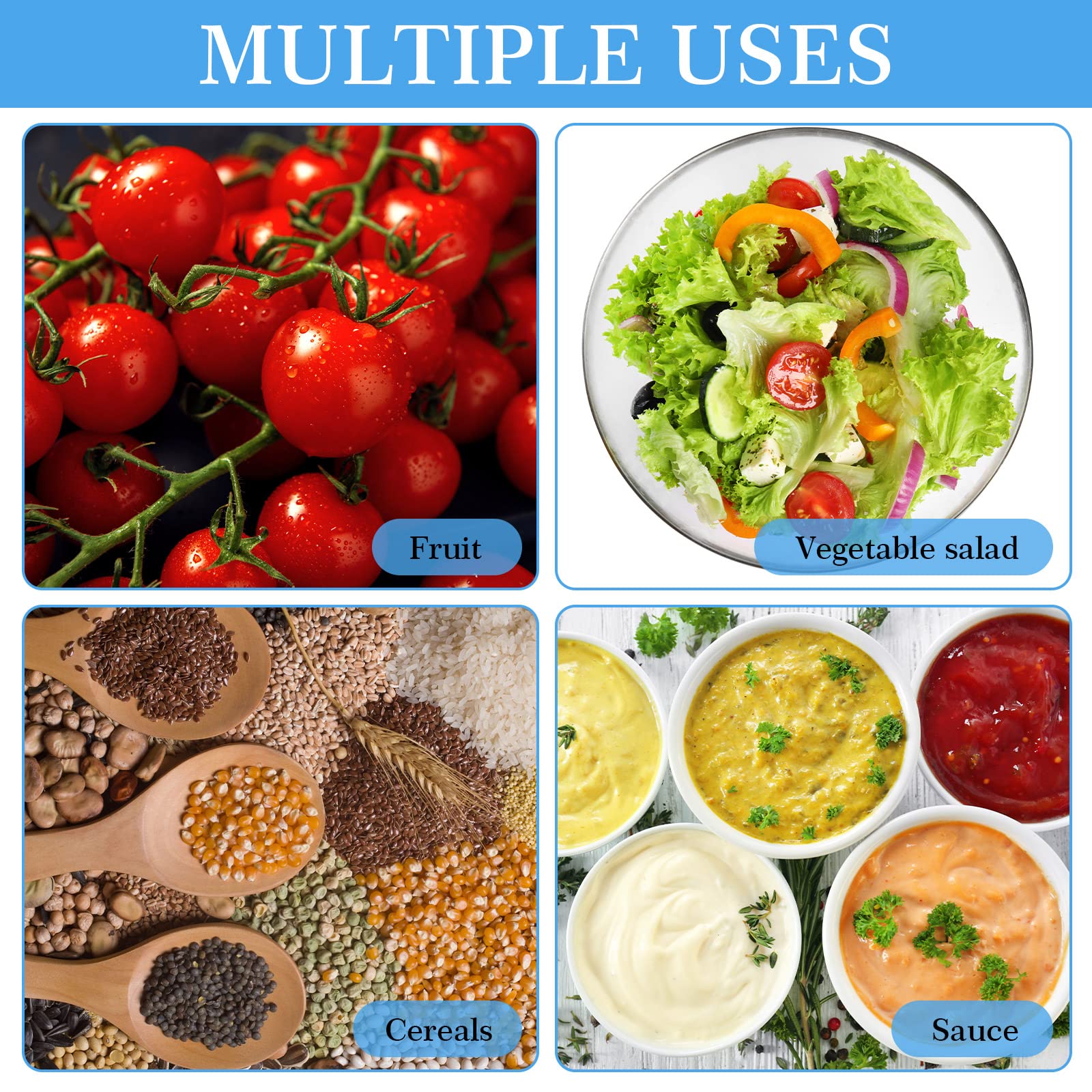 2 Pieces 5 Compartment Condiment Server Ice Chilled Condiment Containers Organizer with Hinged Lid Cooled Condiment Tray with 5 Removable Dishes for Salad Fruit Cheese Bbq Picnic Oroutdoor Party