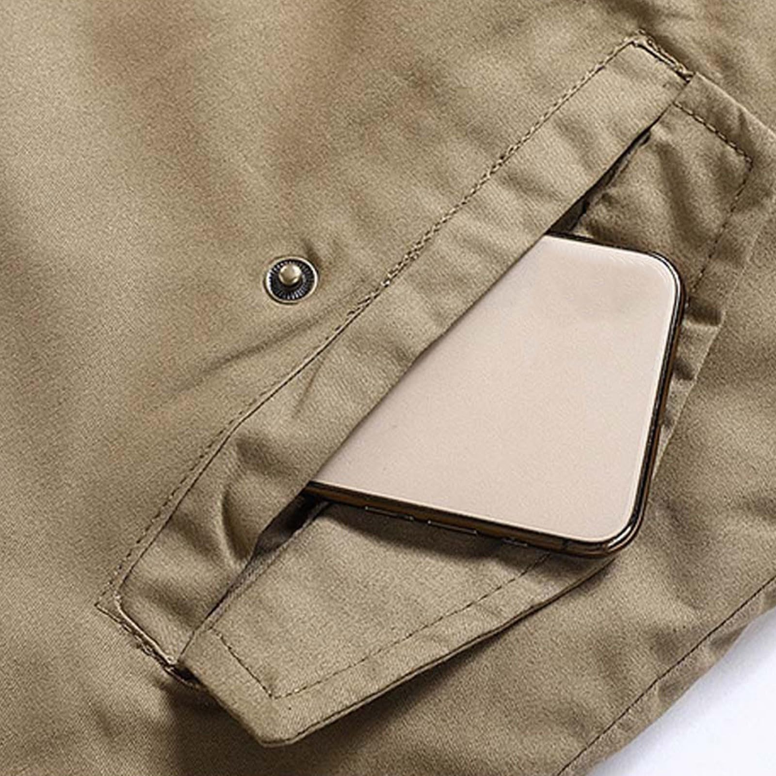 Genérico Abrigo Hombre Invierno,Mangas Largas con Capucha y Cremallera Plumiferos CáLido Acolchado Cazadora Bomber de pan moderno elegante parka para exteriores