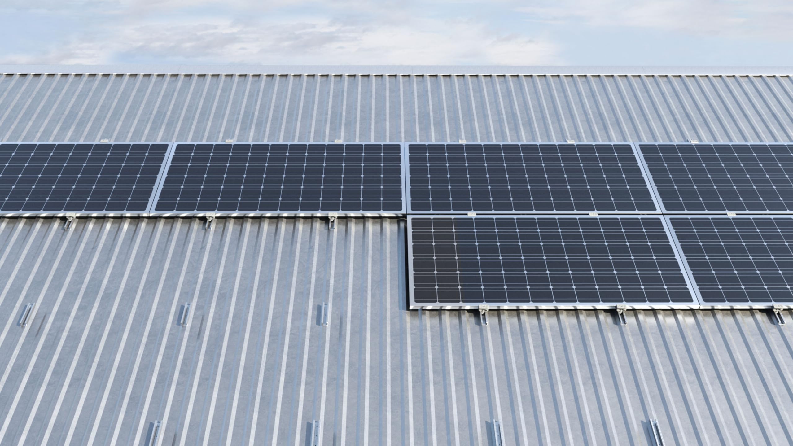 Fischer Kit Lamiera Grecata 2x Profilo Solar Metal + 10x Viti + 2x Morsetti PMU, per Fissaggio Pannelli Solari Fotovoltaici con Orientamento Orizzontale, 571965