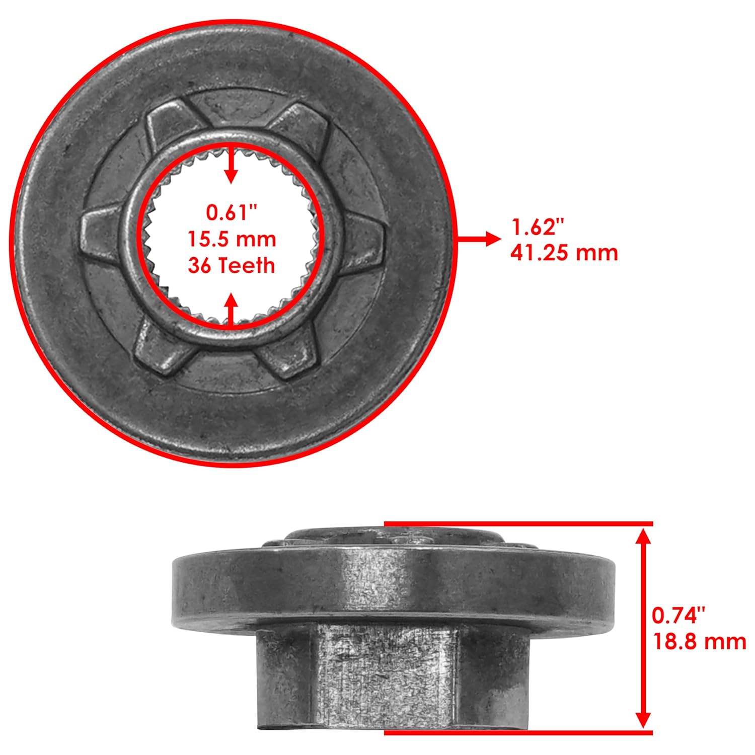Caltric 956-04015A 956-04002 954-04249A 954-05040 Drive Pulleys and V-Belts Compatible with White Outdoor LT-1700