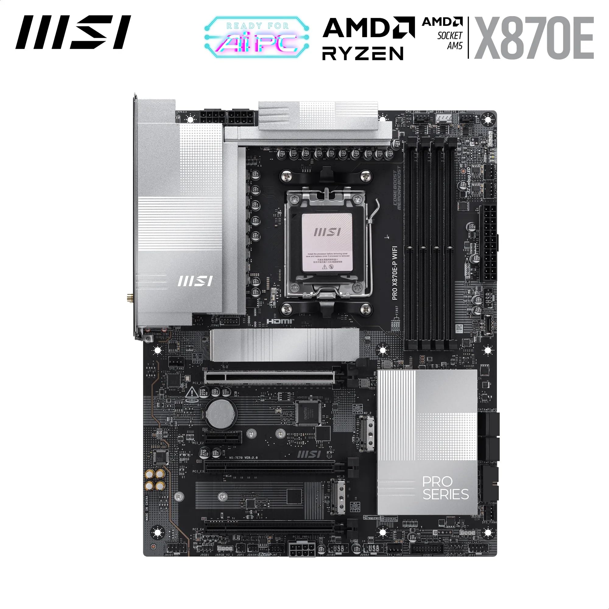 Amazon | MSI PRO X870E-P WiFiマザーボード、ATX - AMD Ryzen