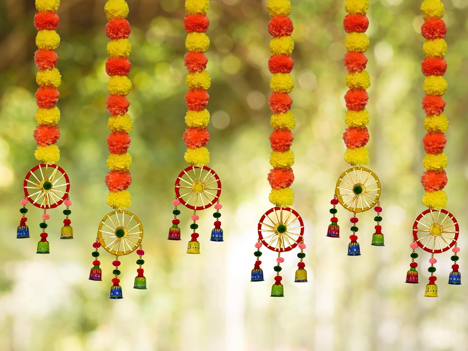 Buy JH Gallery plastic Handmade Artificial Marigold Fluffy Flowers