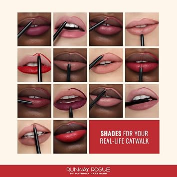 Runway Rogue Matte Lip Liner Pencil with Sharpener, A List