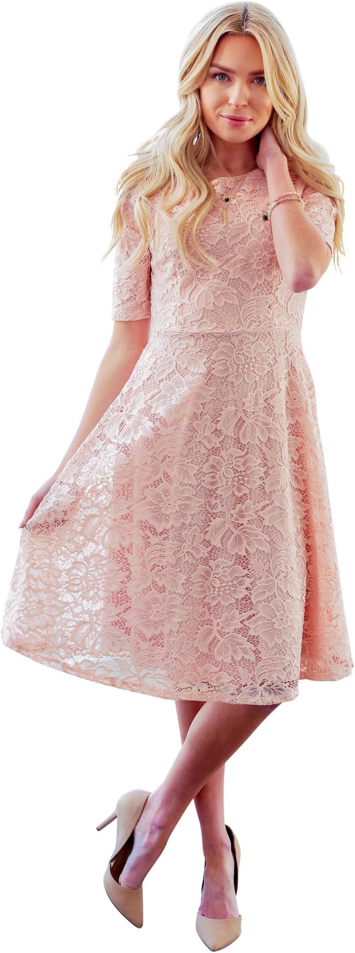 Mikarose Sloan Modest Lace Dress