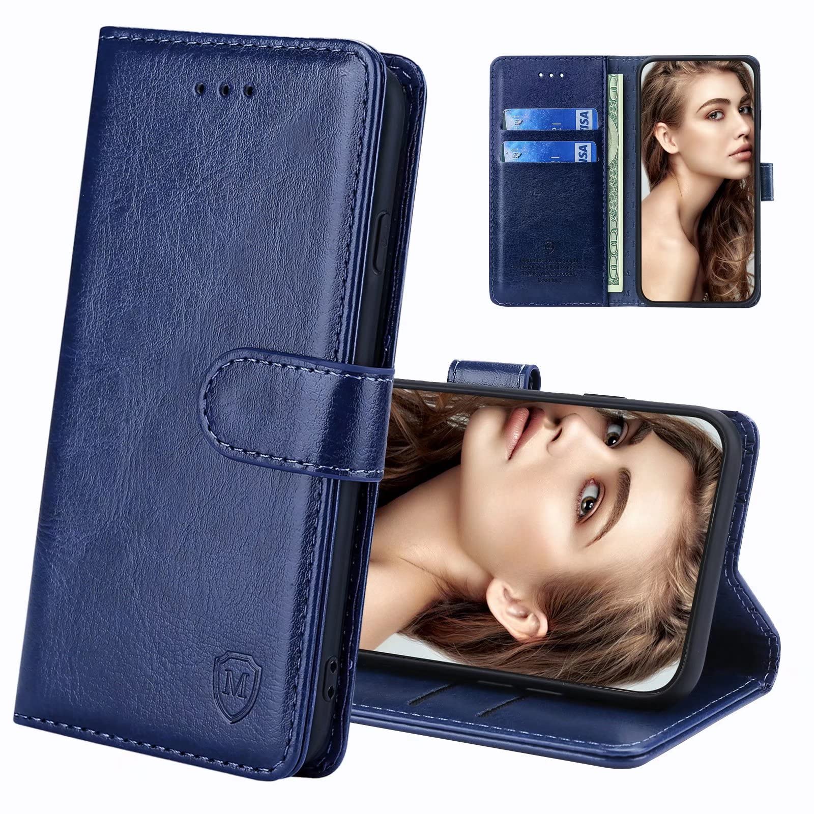 FALUWONRU Custodia per Xiaomi Redmi Note 13 4G Cover Portafoglio Protettiva Libro Cover Flip Caso Phone Magnetica Custodie in Con Slot per Schede e Magnetica Supporto,Gatti PU Pelle Custodia,Marrone