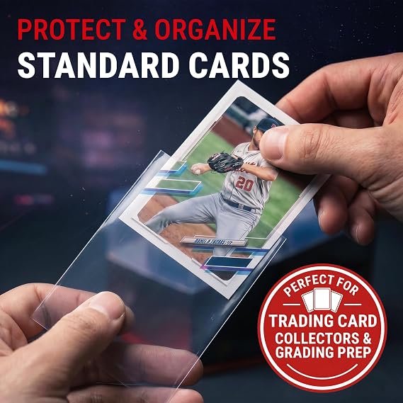 Ultra PRO - 100 Pieces Soft Card Case 2-5/8 X 3-5/8 - Protect Your Valuable Sports Cards, Playing Cards and Collectible Trading Cards in Ultra Clear Card Cases