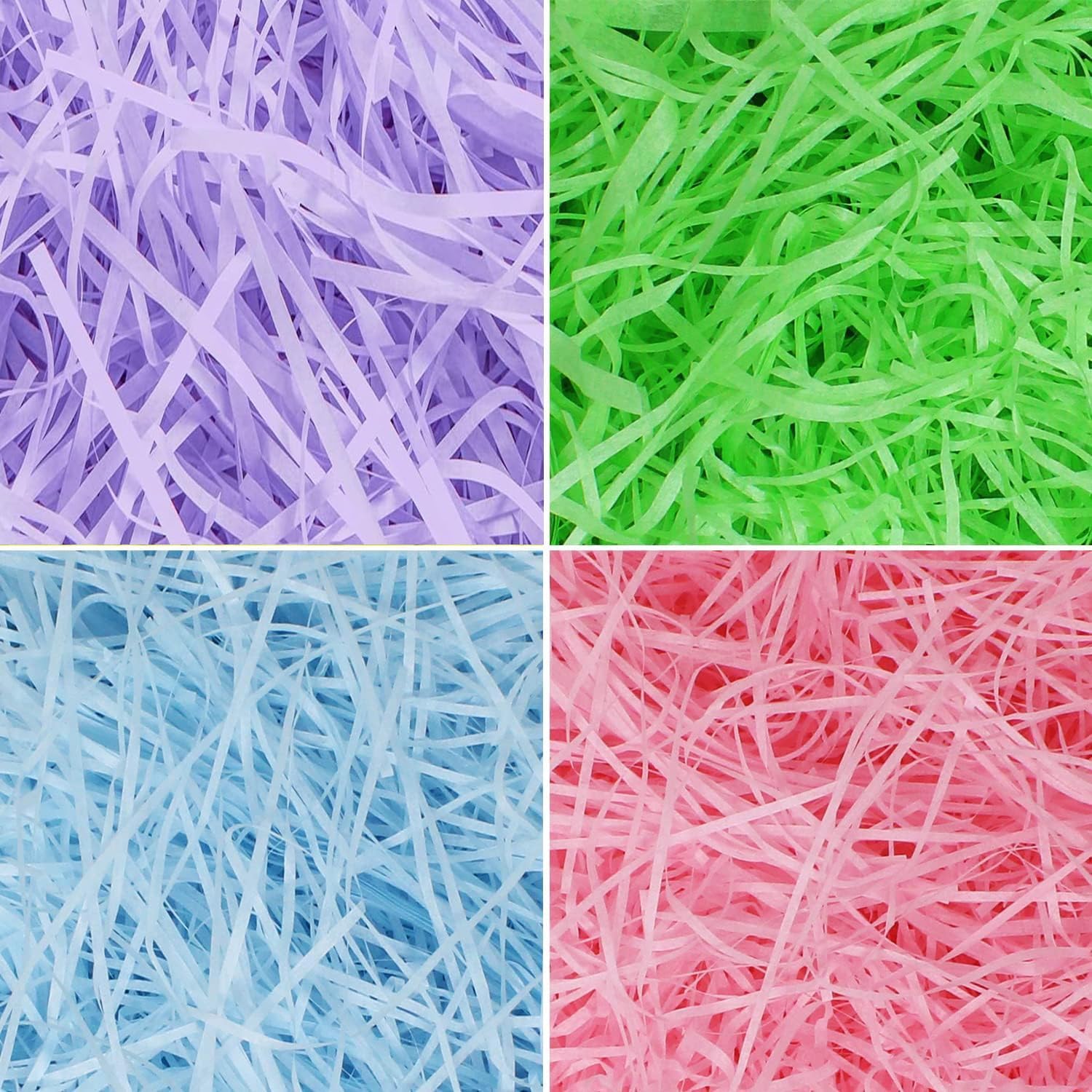 4 Colors Easter Grass Raffia Paper Craft Shredded