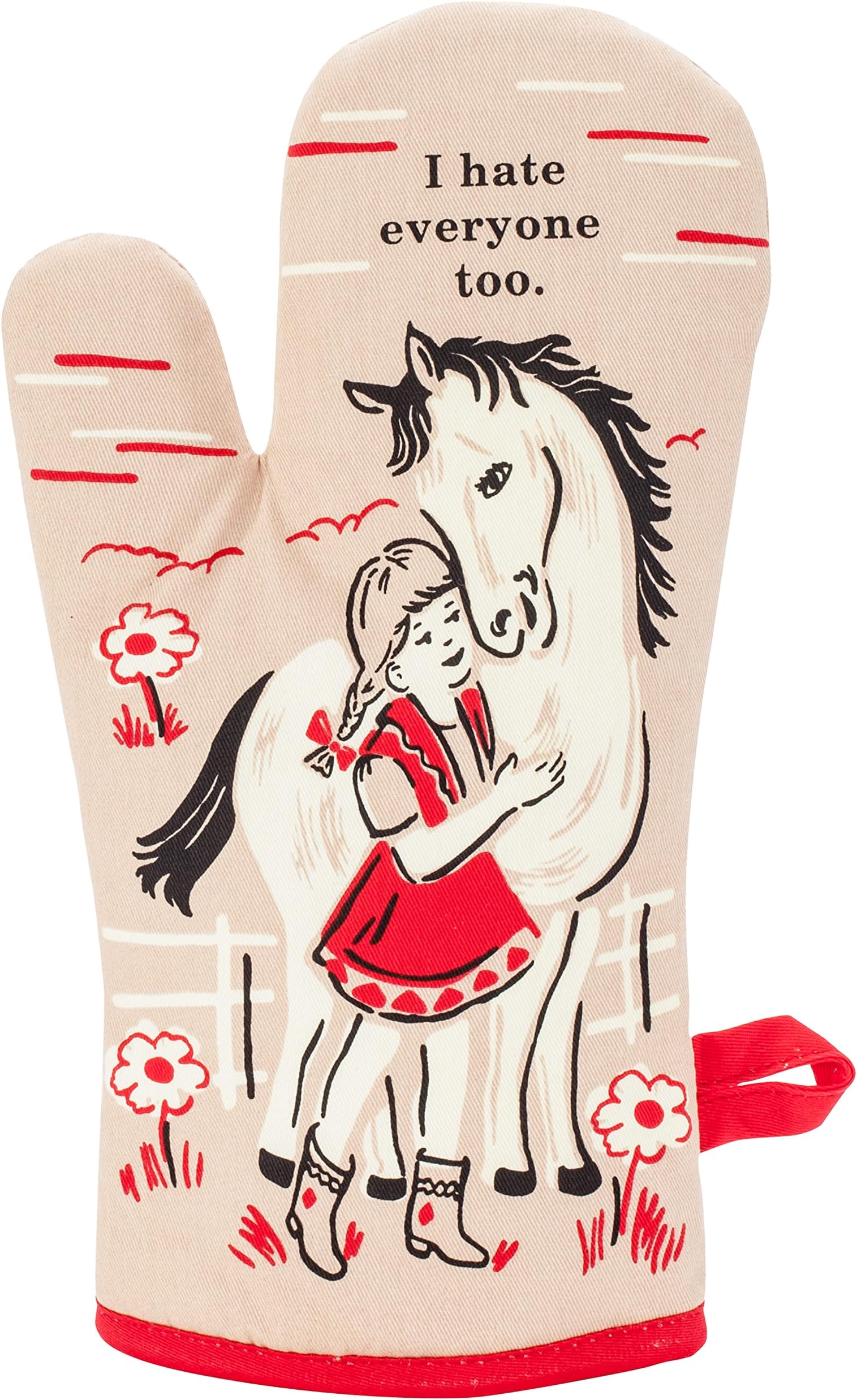 Blue Q Oven Mitts, Let's Eat Your Feelings Too, 1 Pack